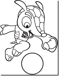 Jogar Fuleco o Mascote da Copa do Mundo Brasil 2014 – desenhos para imprimir colorir e pintar Gratis Online