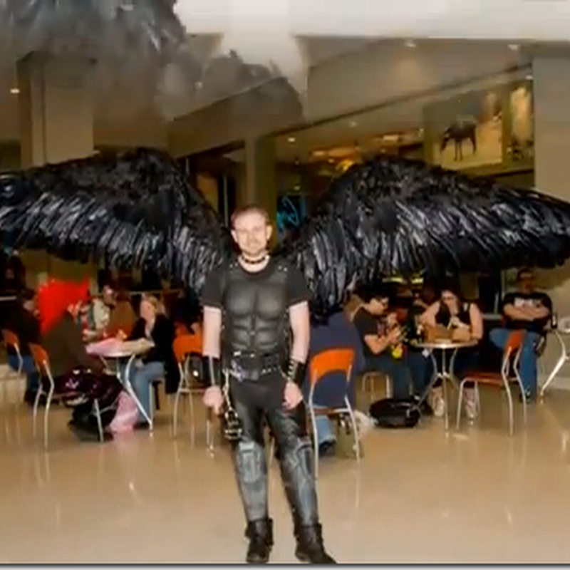 tutorial alas grandes para disfraz de ángel caído