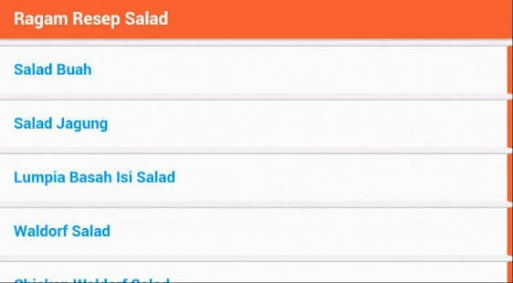 Ragam Resep Salad