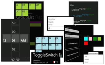 Components included in the Silverlight for Windows Phone Toolkit