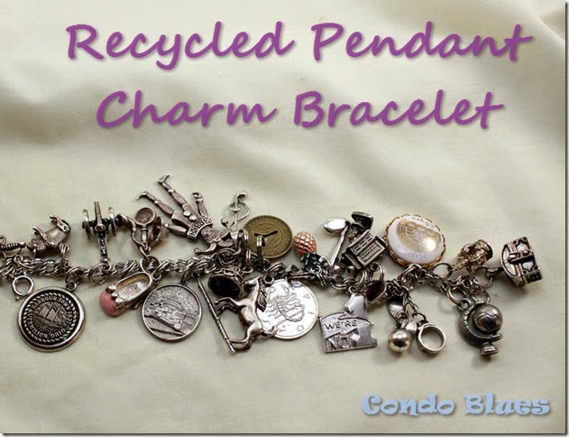 recycled charm bracelet
