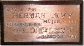 Grave Name Herman Goldie Levy