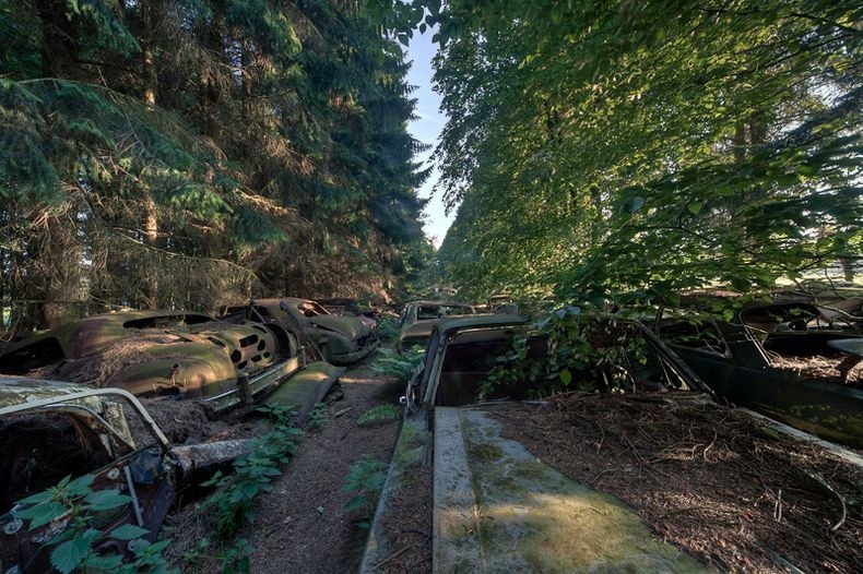 Chatillon Car Graveyard in Belgium