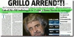 Beppe Grillo flop da anti-política. Mai.2013