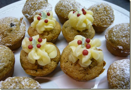 christmas pudding mini muffins6