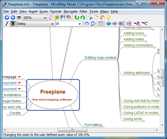 Free Mind Map Software : Freeplane