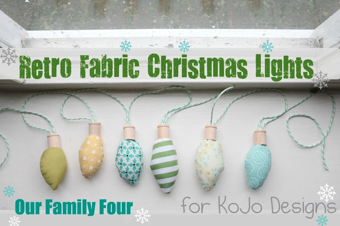 Handmade Christmas: Retro Fabric Christmas Lights - Money Saving Mom ...