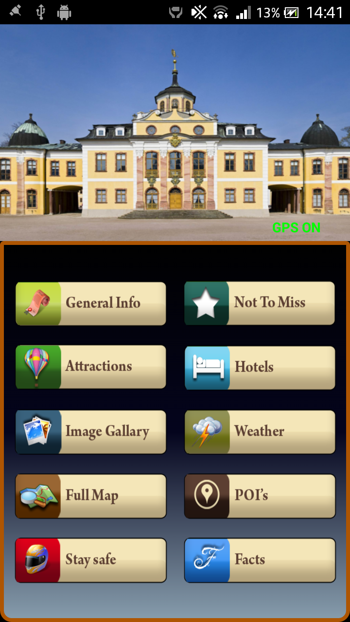 Weimar Offline Map Guide Screen 1