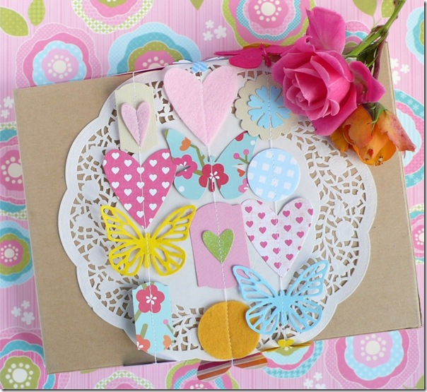 cafe creativo - Anna Drai - big shot sizzix - paper garland gift wrapping (4)