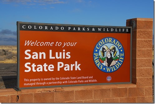 San Luis Lakes Sign