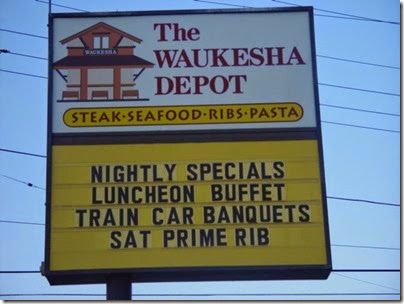 081 Waukesha - Waukesha Depot Restaurant Sign