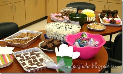 Teacher Appreciation Week - Dessert Day - mudpiestudio@blogspot.com