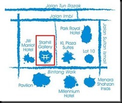 Map to Jogoya Japanese Buffet Restaurant Starhill Gallery KL