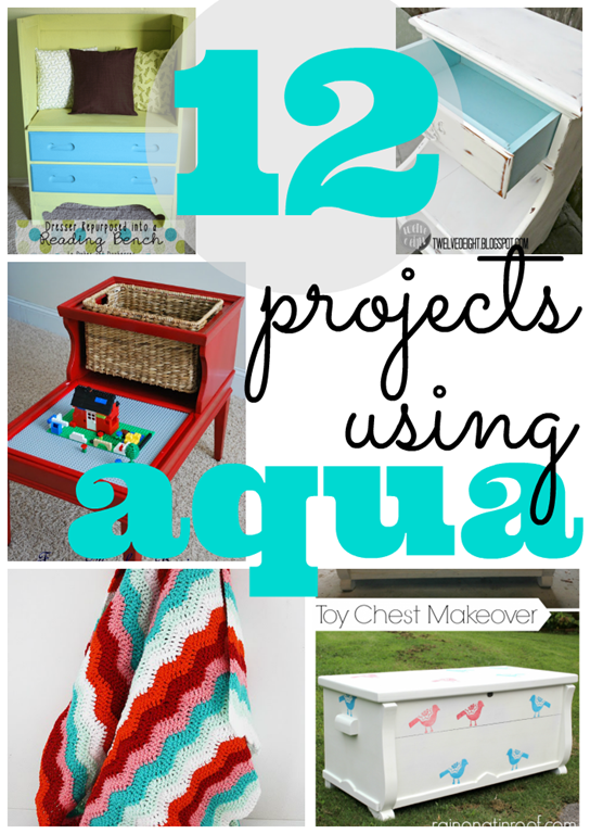 12 projects using #Aqua #feature #linkparty #gingersnapcrafts