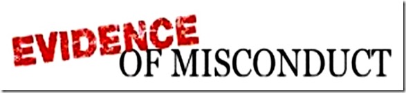 Evidence of Misconduct banner