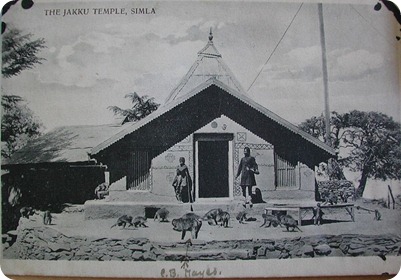 19th Century Postcard of Jakhoo Temple