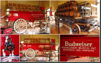 beer wagons collage