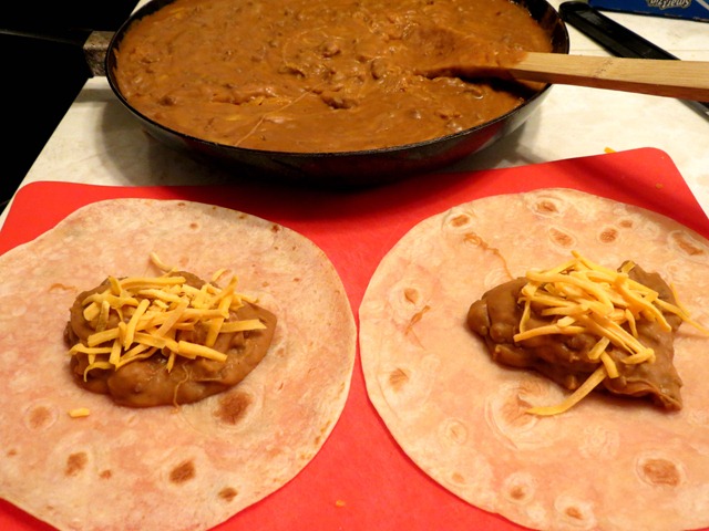 beef bean and cheese burritos fast cheap and easy