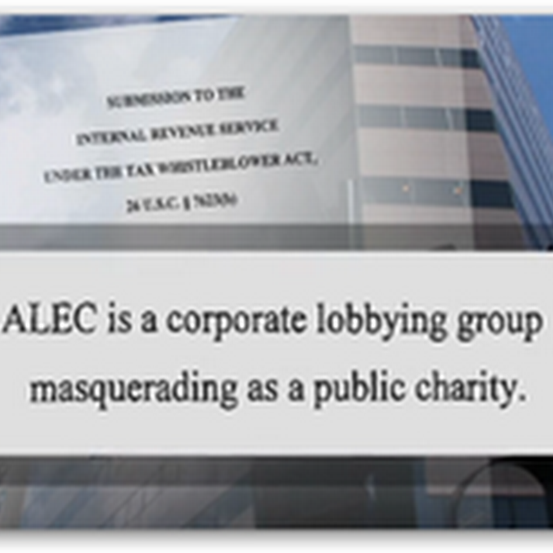 When You Have ALEC, Who Needs Lobbyists…Teaching State Law Makers How To Cash in on Models for Profit With Private Industry…Update from Bill Moyer