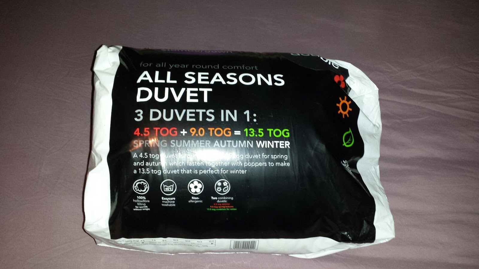 Its A London Bird Thing Slumberdown All Seasons 13 5 Tog Duvet The Very Kind People At Slumberdown Sent Me All Season Double Duvet Its Filled With 100 Hollowfibre Soft Feels Bouncing To Touch