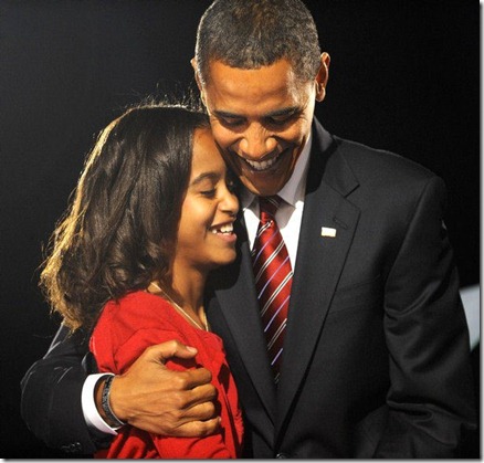 President Obama and Malia