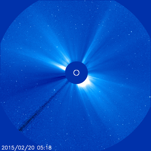 movimentação do cometa SOHO-2875