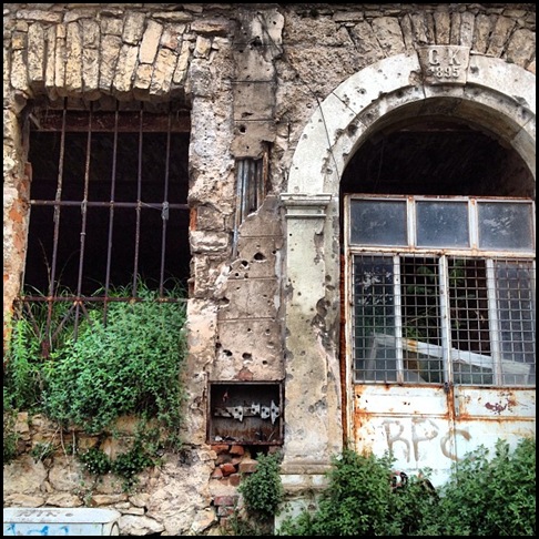 War time scars in Mostar