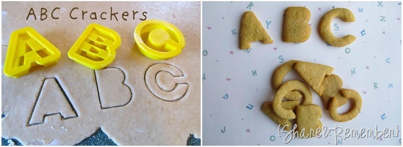 ABC crackers collage
