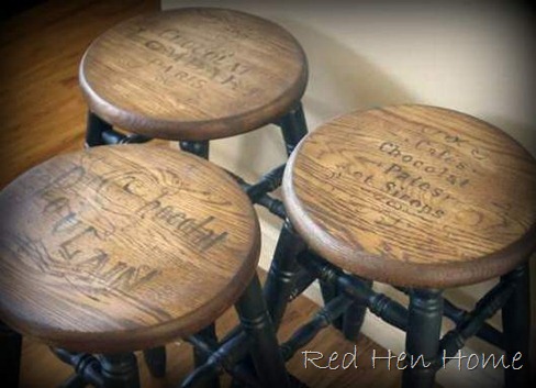 vintage ad stools