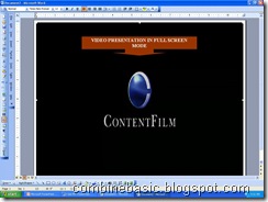 Video Presentation Full Screen Mode