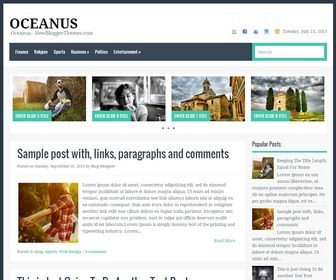 Oceanus-Blogger-Template