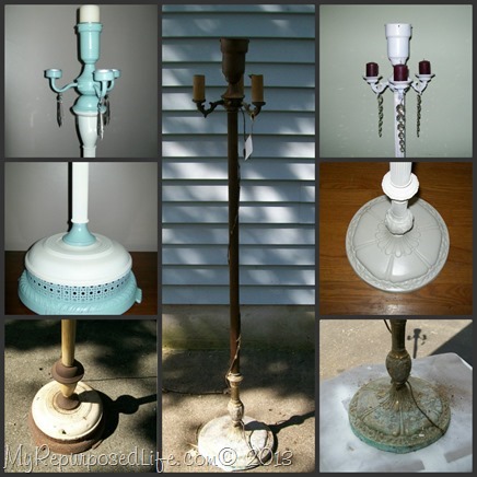 My Repurposed Life-Spray paint vintage lamps