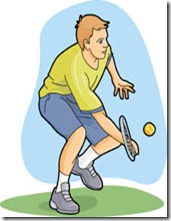 Man Playing Tennis Clipart