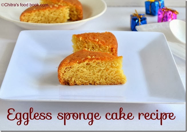 Eggless sponge cake recipe using fresh cream