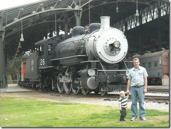 Dad and trains