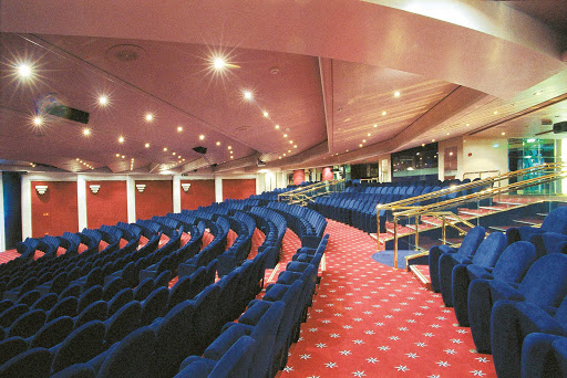 The theater and show lounge aboard MSC Opera. 