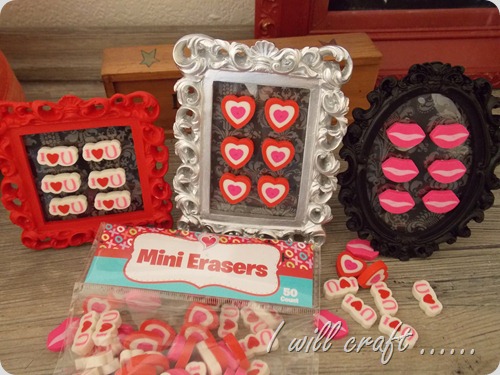 I will craft...Mini Eraser Valentine Art (5)