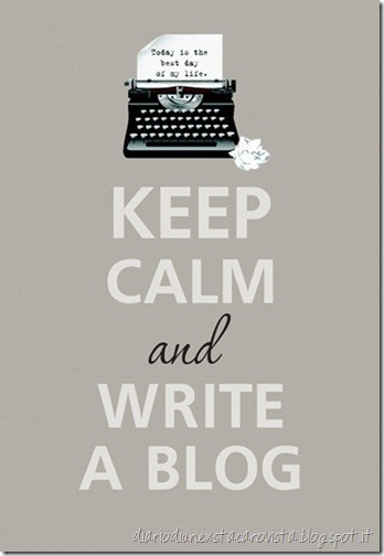 keep calm and blog
