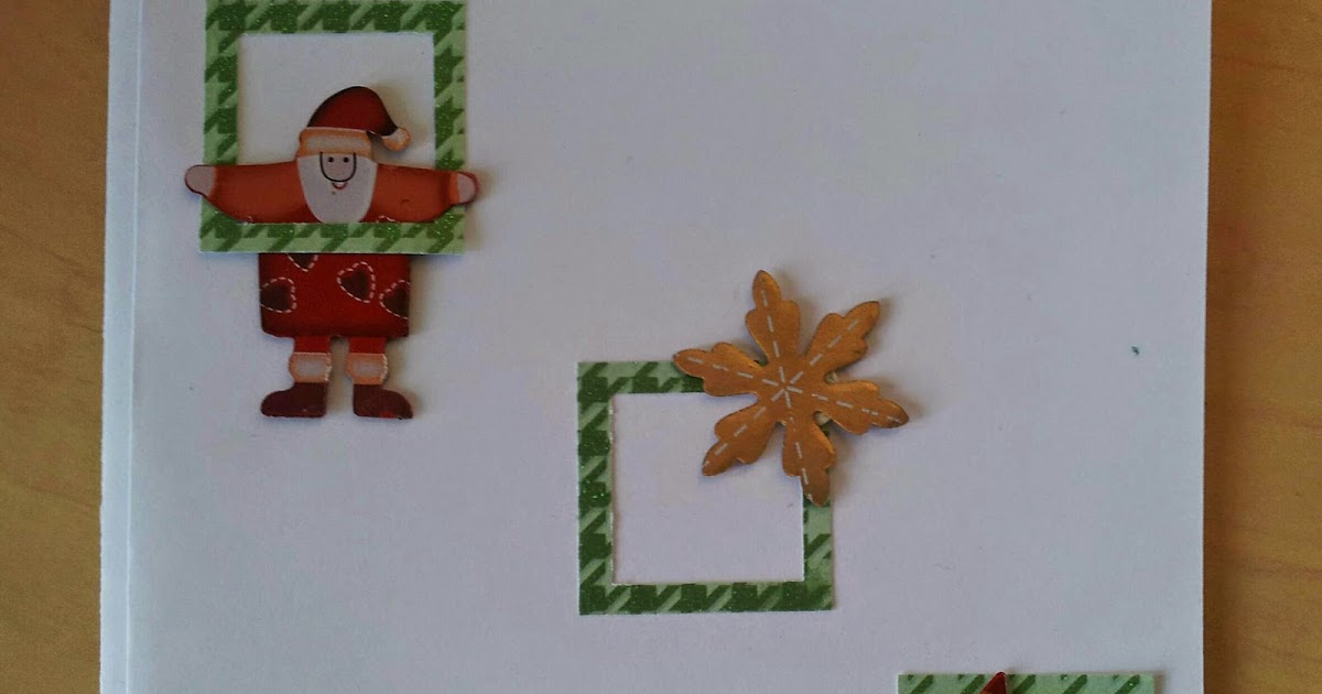 Nini La Fourmi: DIY Tuto Carte scrappée de noël