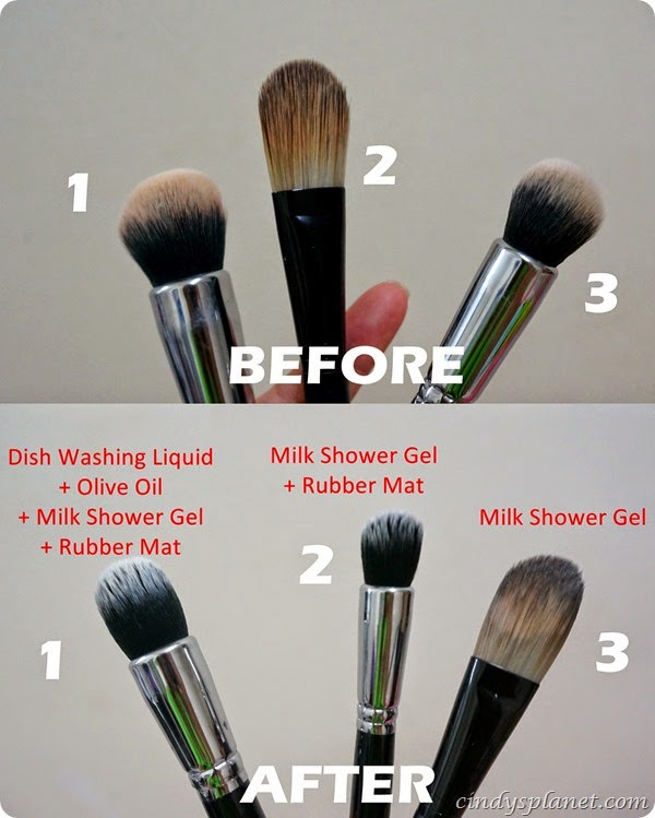 how to clean brush