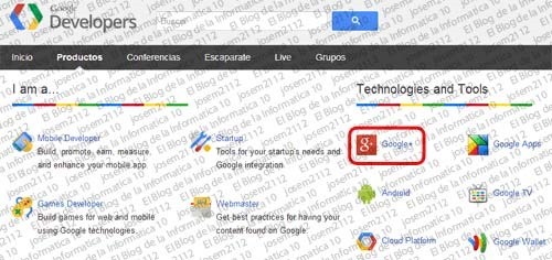 Widget de página de Google Plus - imagen productos
