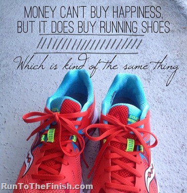 Running shoes are happiness