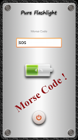 Pure Flashlight (Morse Code) APK צילום מסך #2