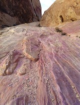pink and yellow slickrock in the Valley of Fire
