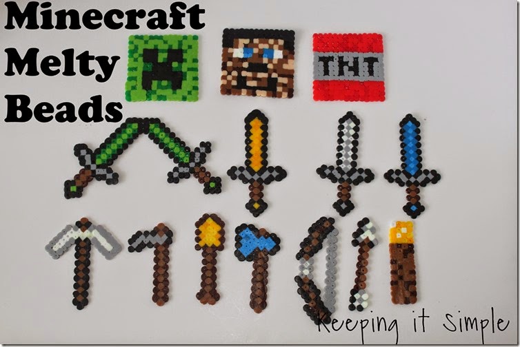 Minecraft-melty-beads #kidscraft #minecraft