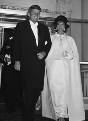 John F. Kennedy and Jackie Kennedy at 1961 inaugural ball 
