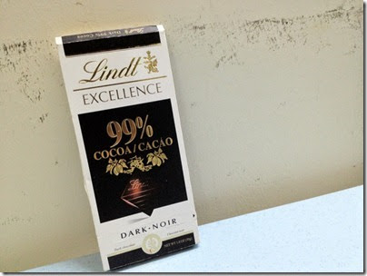 Lindt Excellence 99% Dark chocolate 