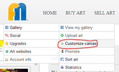 customize canvas