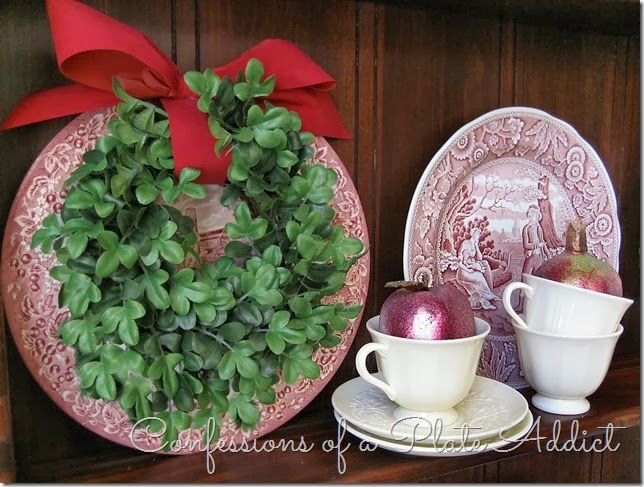 CONFESSIONS OF A PLATE ADDICT Farmhouse Christmas on the Hutch CONFESSIONS OF A PLATE ADDICT Farmhouse Christmas on the Hutch