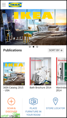واجهة تطبيق إيكيا كاتالوج IKEA Catalog للأندرويد
